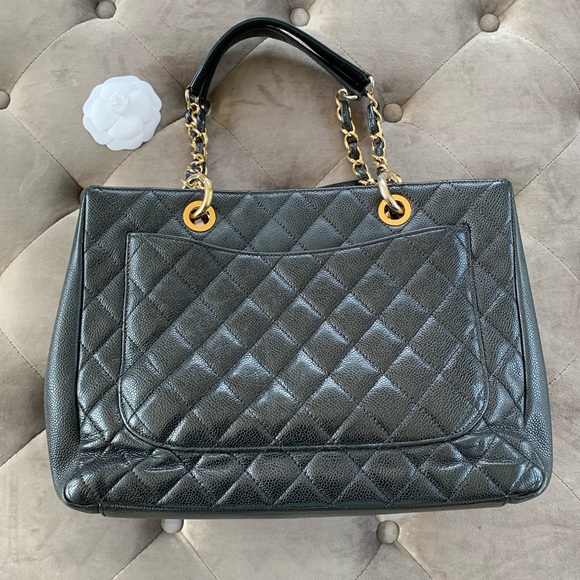 🚫⛔️SOLD⛔️🚫Chanel gst black quilted caviar - Picture 4 of 8